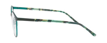 Auf diesem Bild sehen Sie die Korrektionsbrille 9531 von Prodesign Denmark in der Farbe Grün.